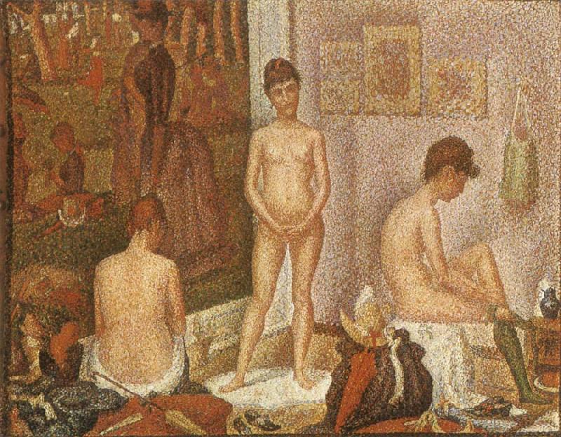 Georges Seurat The Post of Woman Norge oil painting art
